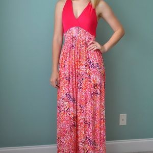 Felicity and Coco brand bright pink maxi dress